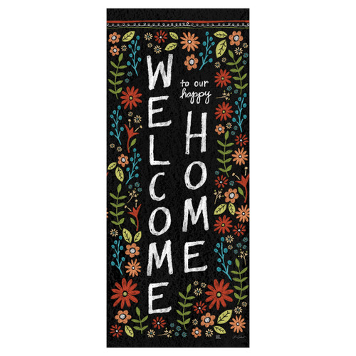 Chalkboard Floral 40" Art Pole slide 
