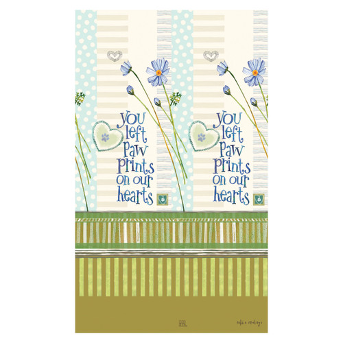 You Left Paw Prints 13" Mini Art Pole slide 