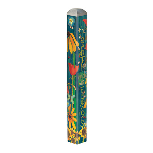Earth Laughs in Flowers 16" Mini Art Pole slide 
