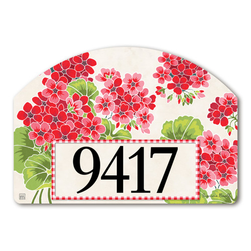 Gingham Geranium Yard DeSign slide 