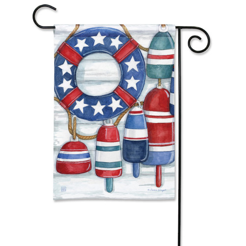 Red, White, and Bouy Garden Flag slide 