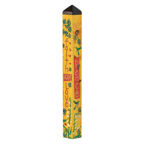 Faith Hope Love 40" Art Pole slide 
