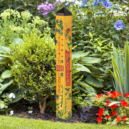 Faith Hope Love 40" Art Pole slide 
