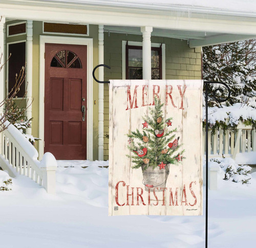 Farmhouse Christmas Garden Flag slide 