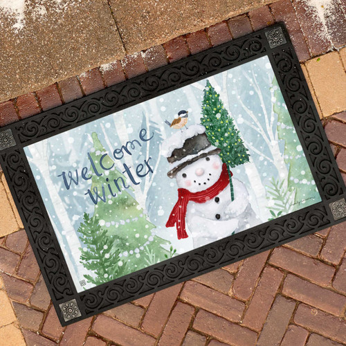 Forest Snowman MatMate slide 