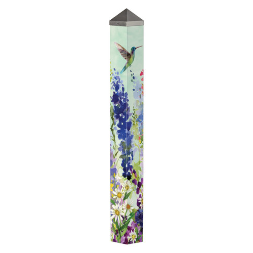 Spring Hummingbirds 40" Art Pole slide 