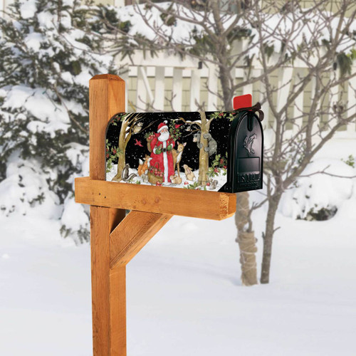 Forest Animals with Santa MailWrap slide 