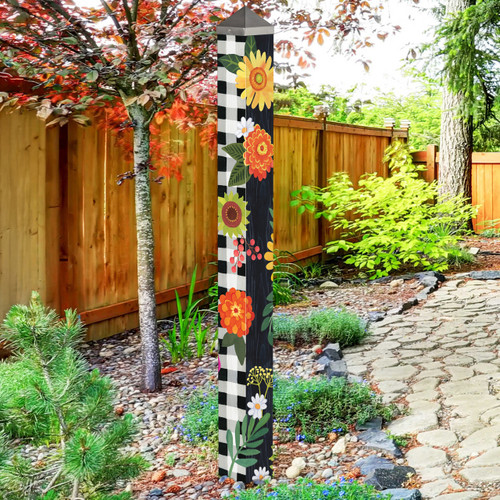 Autumn Blooms 60" Art Pole slide 