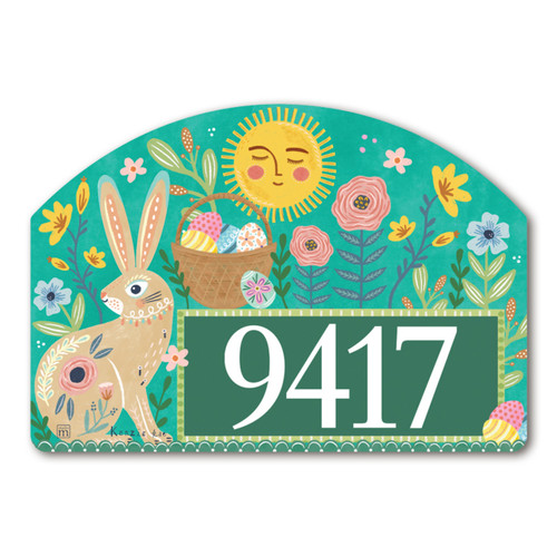 Folk Easter Bunny Yard DeSign slide 