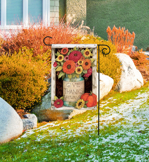 Fall Mason Jars Garden Flag slide 