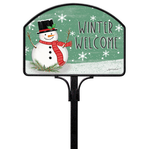 Winter Welcome Yard DeSign slide 