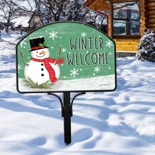 Winter Welcome Yard DeSign slide 