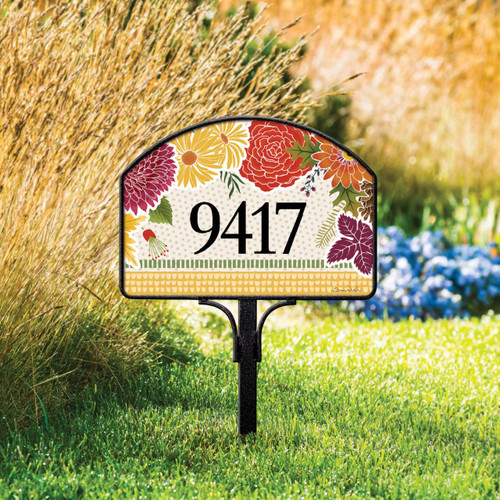 Autumn Floral Yard DeSign slide 