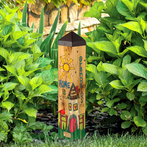 Where Grandkids Play 20" Art Pole slide 