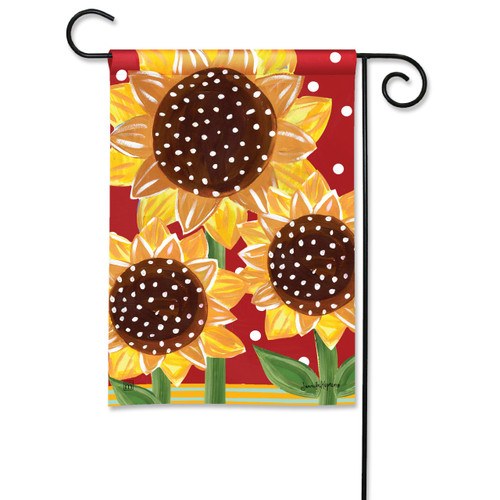 Playful Sunflowers Garden Flag slide 