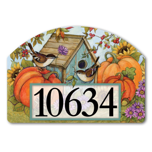 Autumn Birdhouse Yard DeSign slide 