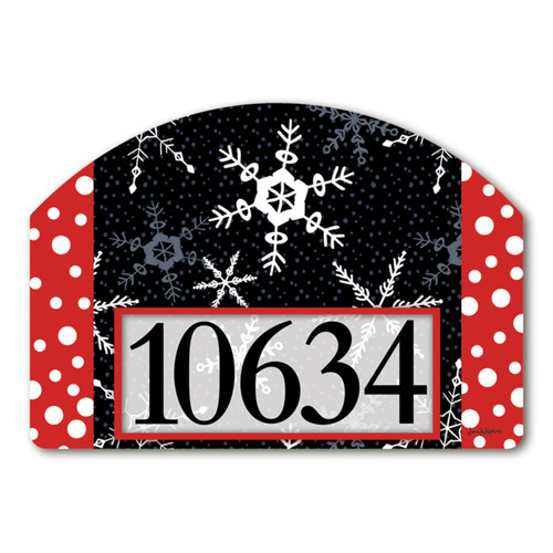 Snowflakes and Polka Dots Yard DeSign slide 