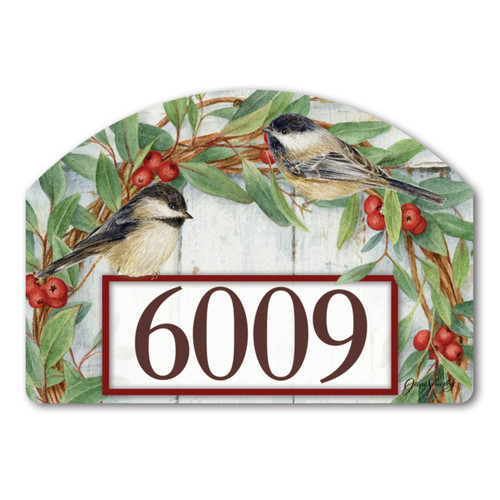 Chickadee Wreath Yard DeSign slide 