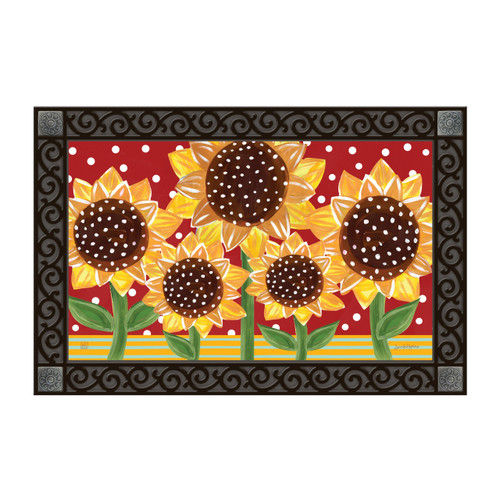Playful Sunflowers MatMate slide 