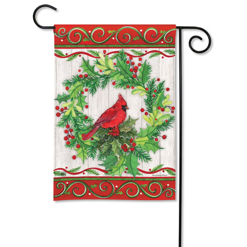 Cardinal Joy Garden Flag slide 