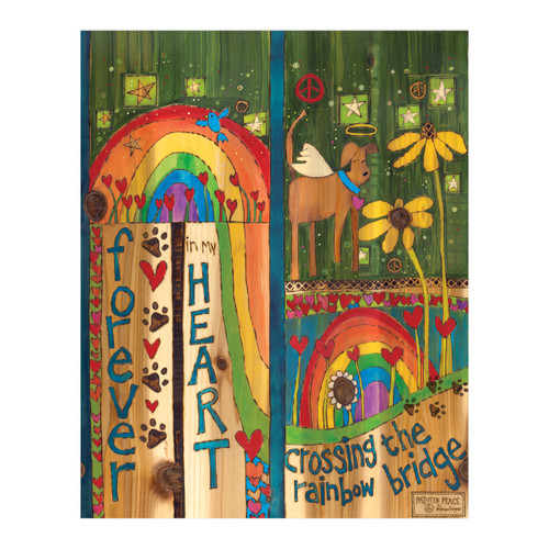 Rainbow Bridge Dog 20" Art Pole slide 