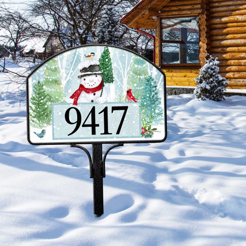 Forest Snowman Yard DeSign slide 