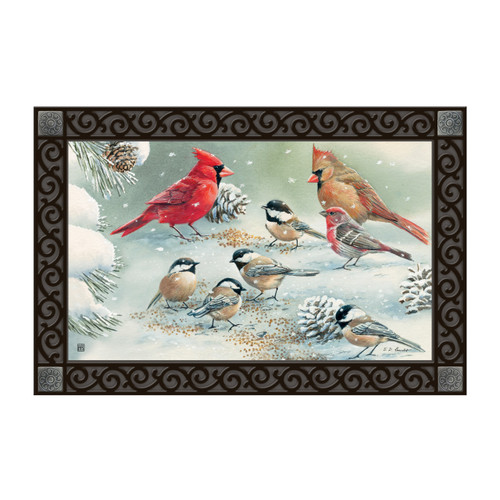 Winter Bird Feeding MatMate slide 