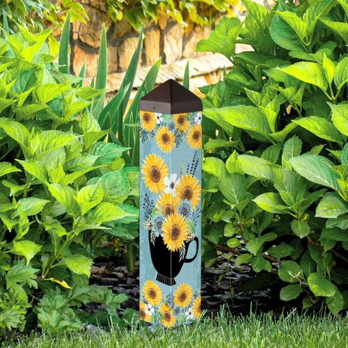 Flowery Teacup 20" Art Pole slide 