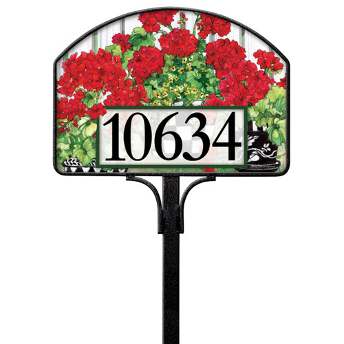 Geranium Flowers Yard DeSign slide 