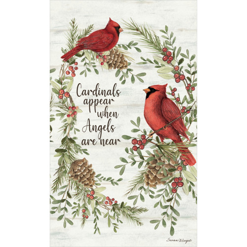 Cardinals Appear, Winter 13" Mini Art Pole slide 