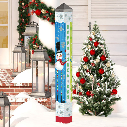 Pom Pom Snowman 40" Art Pole slide 