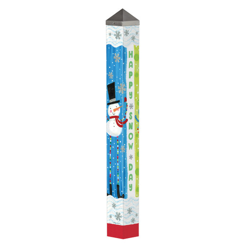 Pom Pom Snowman 40" Art Pole slide 