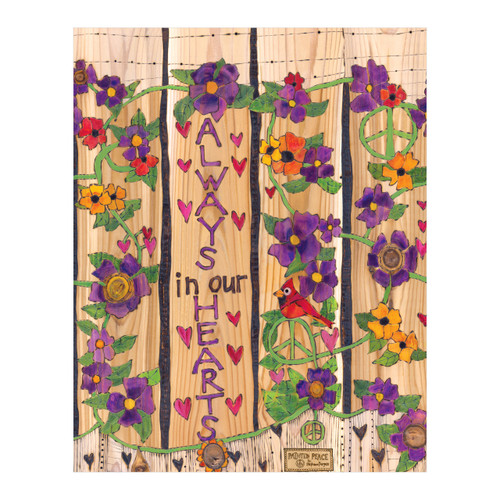 Our Hearts Remember 20" Art Pole slide 