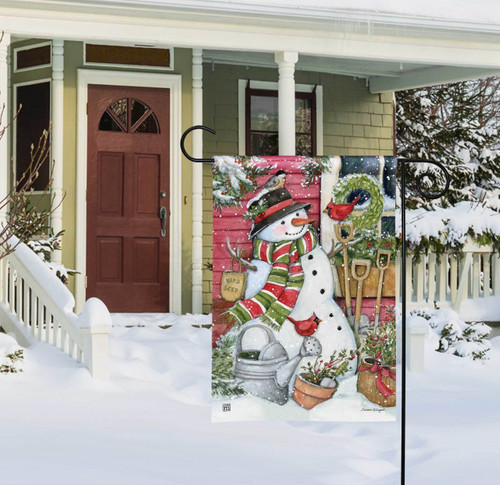 Garden Snowman Garden Flag slide 