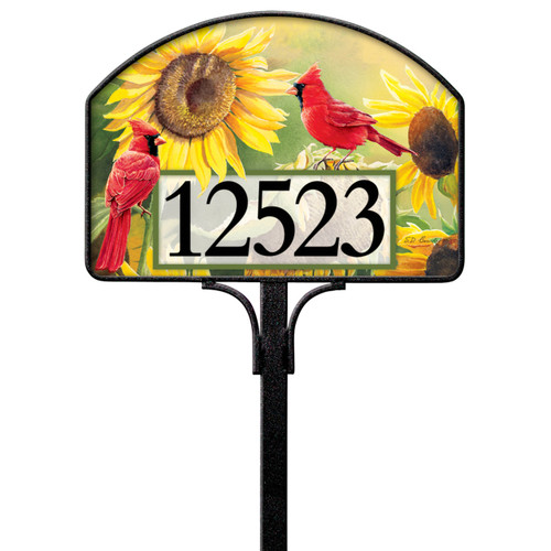 Sunflower Cardinal Yard DeSign slide 