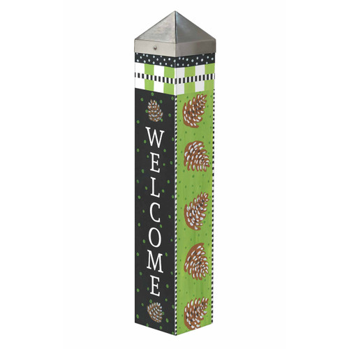 Snowy Pines 20" Art Pole slide 