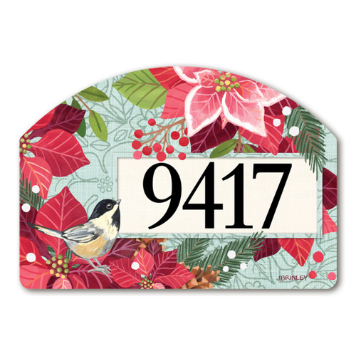 Poinsettia Chickadee Yard DeSign slide 