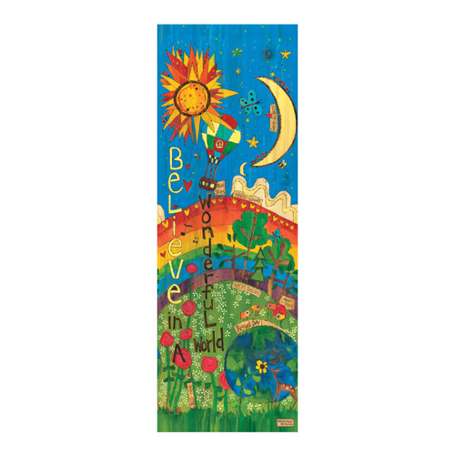 Believe in a Wonderful World 60" Art Pole slide 
