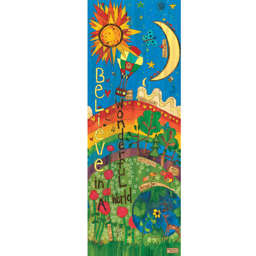 Believe in a Wonderful World 60" Art Pole slide 