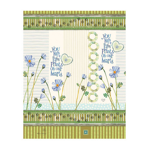 You Left Paw Prints 20" Art Pole slide 