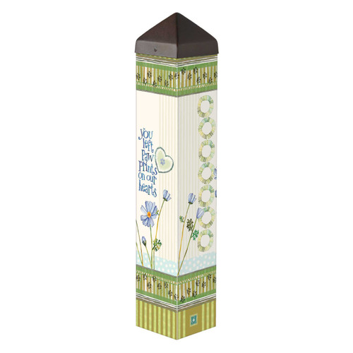 You Left Paw Prints 20" Art Pole slide 