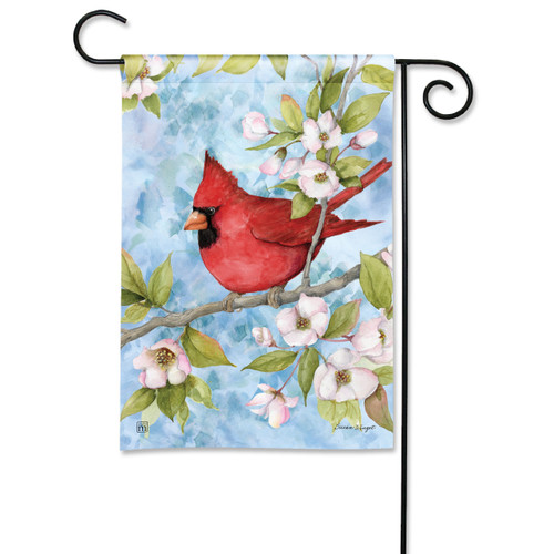 Little Cardinal Dogwood Garden Flag slide 