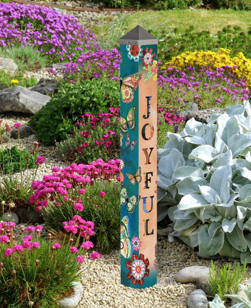 Patchwork Flutters 40" Art Pole slide 