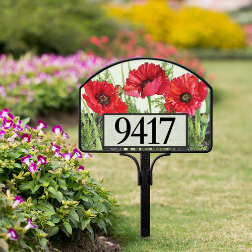 Regal Poppies Yard DeSign slide 