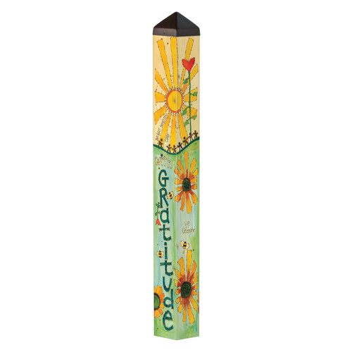 Live with Gratitude 40" Art Pole slide 