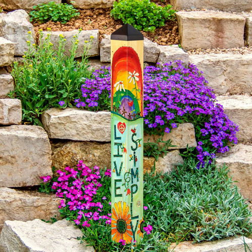 Live with Gratitude 40" Art Pole slide 