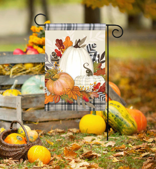 Pumpkin Season Garden Flag slide 