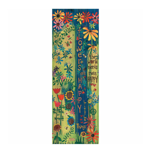The World Needs More Happy 60" Art Pole slide 