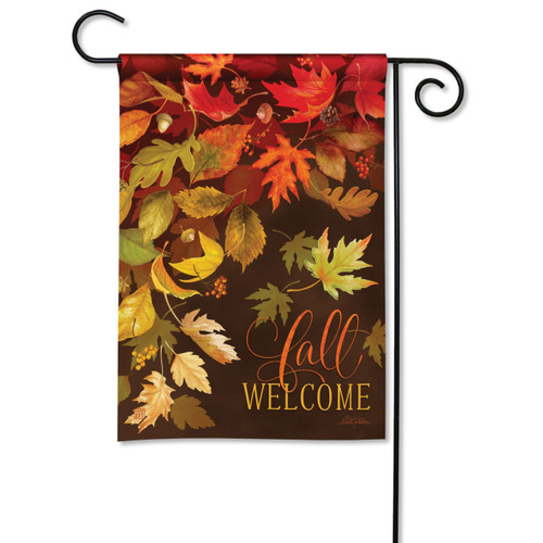 Abundant Leaves Garden Flag slide 