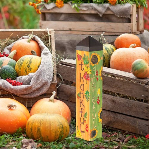 Thankful, Grateful, Blessed 20" Art Pole slide 